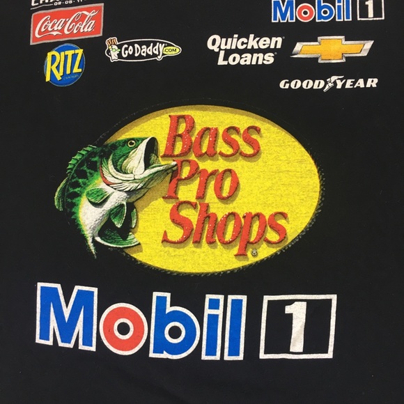 Tony Stewart #14 Nascar 2012 Uniform T Shirt Men’s Size L Mobil Bass Pro Shops - Picture 4 of 14